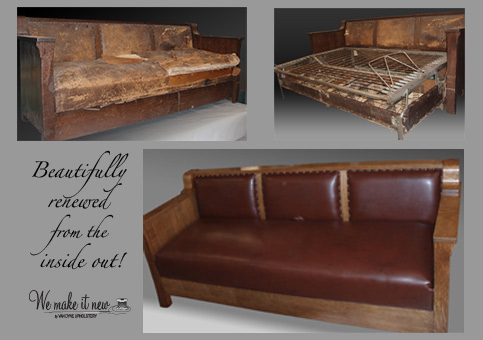 re-newed leather couch